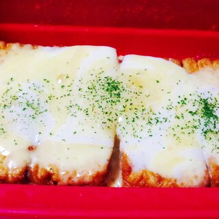 レンジで超簡単♡チーズとろとろ厚揚げ煮